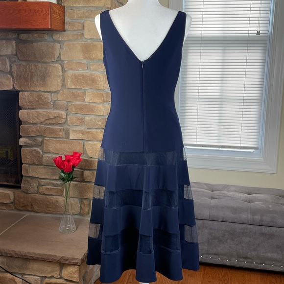 LAUREN-RALPH LAUREN~Tulle-Panel Cocktail Dress-NWT - Picture 3 of 8